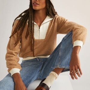 Anthropologie Dolan Sherpa quarter zip
